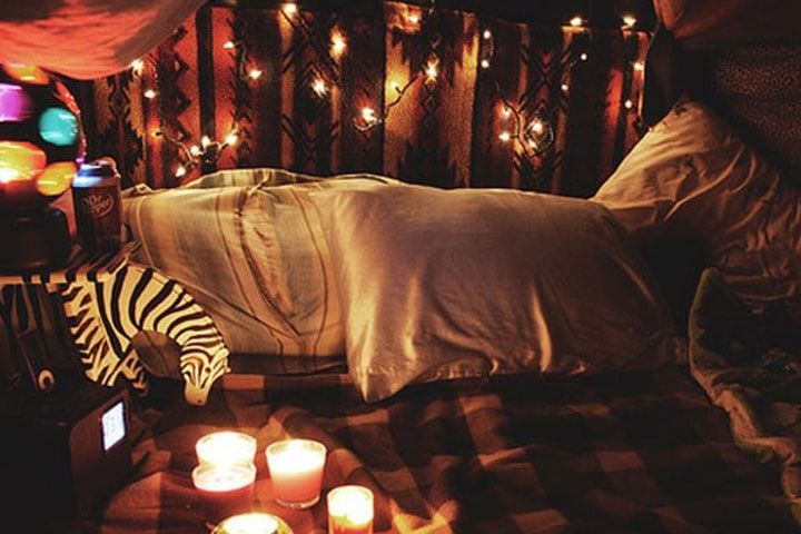blanket fort for recording