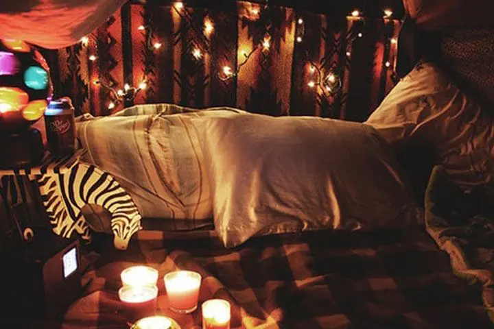 blanket fort for recording